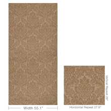 Load image into Gallery viewer, Lee Jofa Acanthus Damask Fabric / Tea