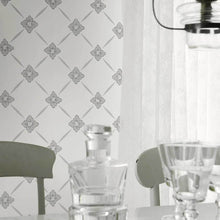 Load image into Gallery viewer, Schumacher Linn Wallpaper 4505 / Grey And Silver