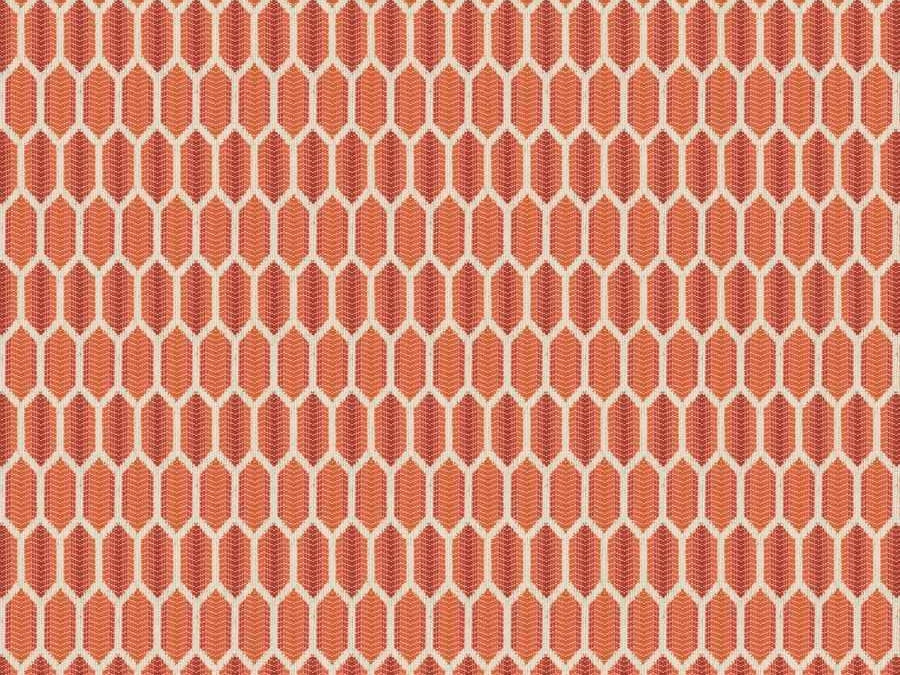 Crypton Red Geometric Diamond Upholstery Fabric Crimson, Fabric Bistro, Columbia