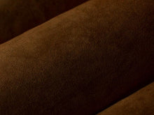Load image into Gallery viewer, Camel Cocoa Brown Gray Faux Suede Drapery Fabric