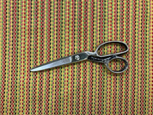 Load image into Gallery viewer, Yellow Wheat Lime Green Pink Red Brown Small Check Woven Geometric Upholstery Drapery Fabric