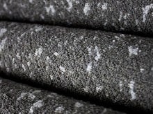 Load image into Gallery viewer, Crypton Water &amp; Stain Resistant MCM Mid Century Modern Basketweave Tweed Gray Charcoal Black Upholstery Fabric RMC-WCII