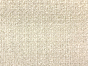 Crypton Stain Water Resistant Mid Century Modern Tweed Chenille Off White Ivory Beige Upholstery Fabric RMCR III