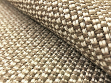 Load image into Gallery viewer, Designer Beige Taupe Cream Textured Woven Basketweave Mid Century Modern Neutral Upholstery Fabric