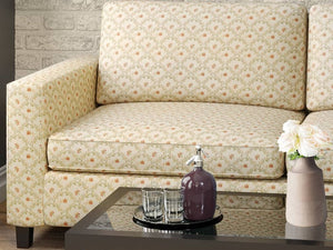 Heavy Duty Floral Brocade Green Beige Rose Seafoam Upholstery Drapery Fabric