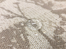 Load image into Gallery viewer, Designer Water &amp; Stain Resistant Indoor Outdoor Botanical Floral Neutral Taupe Beige Upholstery Drapery Fabric WHS 5162