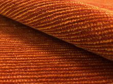 Load image into Gallery viewer, Lee Jofa Burnt Orange Stripe Textured Mid Century Modern Chenille Upholstery Fabric