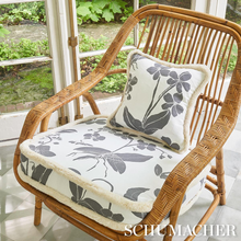 Load image into Gallery viewer, Schumacher Orchids Have Dreams Fabric 180510 / Soft Black
