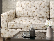 Load image into Gallery viewer, Heavy Duty Floral Tapestry Abstract Beige Cream Mustard Brown Charcoal Grey Upholstery Fabric