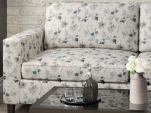 Load image into Gallery viewer, Heavy Duty Floral Tapestry Abstract Navy Blue Pewter Grey Gray Upholstery Fabric