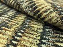 Load image into Gallery viewer, Designer Tribal Ethnic African Pattern Charcoal Black Beige Brown Cream Upholstery Fabric