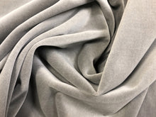 Load image into Gallery viewer, Designer Water &amp; Stain Resistant Grey MCM Velvet Upholstery Fabric