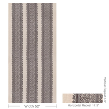 Load image into Gallery viewer, Lee Jofa Avon Embroidery Fabric / Smoke