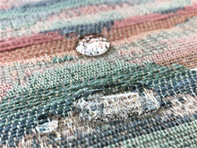 Load image into Gallery viewer, Vintage Kravet Abstract Woven Kilim Chenille Texture Mint Green Grey Aqua Pink Blue Water &amp; Stain Resistant Upholstery Fabric