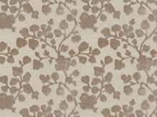 Load image into Gallery viewer, Teal Blue Beige Steel Blue Purple Floral Botanical Cut Velvet Upholstery Fabric