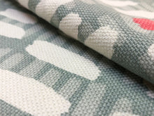 Load image into Gallery viewer, VillaNova Verso Aqua Blue White Pink Geometric Abstract Printed Drapery Upholstery Fabric