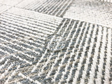 Load image into Gallery viewer, Remnant 1.75 Yds Schumacher Ashberg Moonstone Water &amp; Stain Resistant Woven Grey Beige Geometric Abstract Upholstery Drapery Fabric