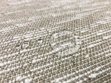 Load image into Gallery viewer, Designer Water &amp; Stain Resistant Woven Rustic Beige Grey Ivory Upholstery Drapery Fabric