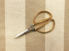 Load image into Gallery viewer, Beige Stripe Canvas Herringbone Nautical Upholstery Drapery Fabric