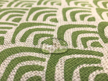 Load image into Gallery viewer, Galbraith &amp; Paul Mountains In Kiwi Oyster Linen Lime Green Ivory Woven Textured water resistant Geometric Upholstery Fabric