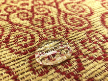 Load image into Gallery viewer, Beige Wheat Red Swirl Medallion Tapestry Water &amp; Stain Resistant Upholstery Fabric