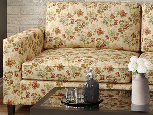 Heavy Duty Victorian Floral Tapestry Denim Blue Plum Pink Green Beige Upholstery Fabric