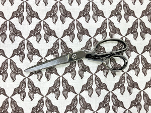 Marika Meyer Charlotte 06 Oyster Linen Brown Abstract Upholstery Drapery Fabric