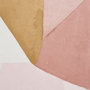 Schumacher Steps Wallpaper / Rose & Camel