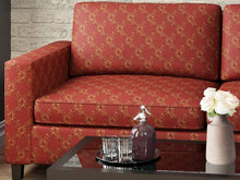 Load image into Gallery viewer, Heavy Duty Leaf Brocade Red Burgundy Beige Gold Upholstery Drapery Fabric