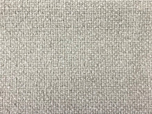 Load image into Gallery viewer, Crypton Stain Water Resistant Mid Century Modern Basketweave Herringbone Tweed Pale Gray Grey Upholstery Fabric RMCR XIII
