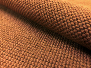 Terracotta Clay Rusty Brown Mid Century Modern Woven Upholstery Fabric