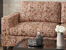 Load image into Gallery viewer, Heavy Duty Abstract Paisley Tapestry Chocolate Brown Red Beige Upholstery Fabric