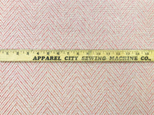 Load image into Gallery viewer, 1.25 Yds Designer Rose Beige Woven Herringbone Geometric Chevron Upholstery Fabric