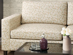 Heavy Duty Floral Green Beige Rose Seafoam Upholstery Drapery Fabric