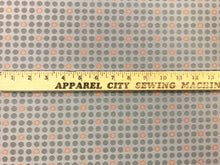 Load image into Gallery viewer, Designer Grey Orange Geometric Small Scale Abstract Upholstery Fabric