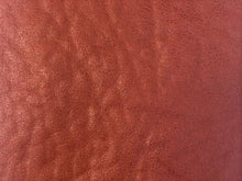 Load image into Gallery viewer, Heavy Duty Burnt Orange Rose Red Soft Faux Buffalo Leather Upholstery Vinyl