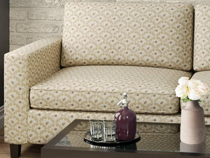 Heavy Duty Floral Brocade Beige Gold Ivory Brown Upholstery Drapery Fabric