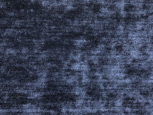 Load image into Gallery viewer, Crypton Stain Water Resistant Mid Century Modern Basketweave Tweed Chenille Navy Steel Blue Aqua Upholstery Fabric RMCR VIII