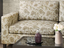 Load image into Gallery viewer, Heavy Duty Floral Seafoam Green Beige Brown Upholstery Drapery Fabric
