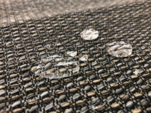 Load image into Gallery viewer, Designer Water &amp; Stain Resistant Woven Charcoal Gray Grey Boucle Tweed MCM Mid Century Modern Upholstery Fabric