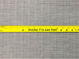 Designer Wool Grey Gray MCM Mid Century Modern Herringbone Upholstery Drapery Fabric
