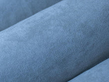 Load image into Gallery viewer, Off White Red Blue Beige Faux Suede Drapery Fabric
