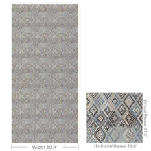 Load image into Gallery viewer, Lee Jofa Bowen Embroidery Fabric / Denim