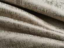 Load image into Gallery viewer, Taupe Distressed Abstract Metallic Drapery Fabric