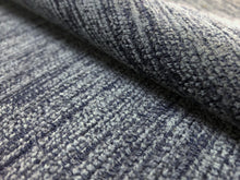 Load image into Gallery viewer, Perennials Navy Blue Denim Indoor Outdoor Water Resistant Nautical Chenille Upholstery Fabric