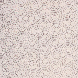Scroll Dance Beige Gray Taupe Embroidered Drapery Fabric / Mushroom