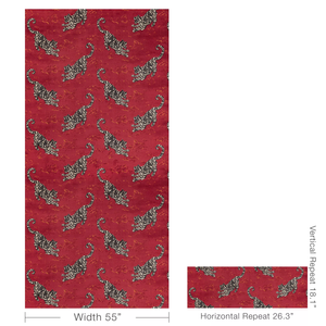 Lee Jofa Bongol Velvet Fabric / Crimson