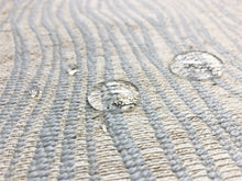 Load image into Gallery viewer, Duralee Water &amp; Stain Resistant Beige Ice Blue Flax Viscose Abstract Upholstery Fabric