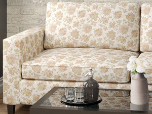 Heavy Duty Jacobean Floral Abstract Tapestry Rose Mauve Beige Green Ivory Upholstery Fabric