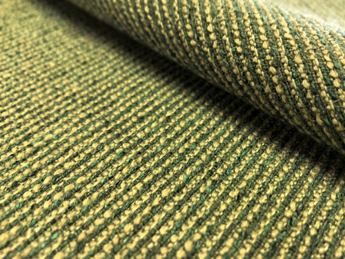 Olive Green Beige Stripe Mid Century Modern Upholstery Fabric